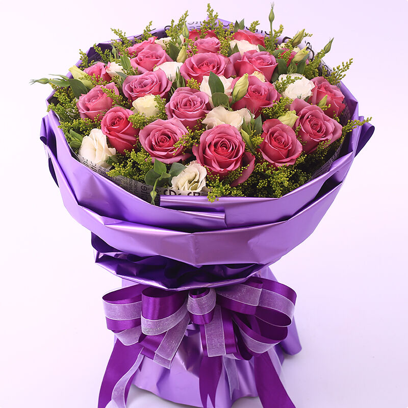为你痴狂-19支精品紫玫瑰
