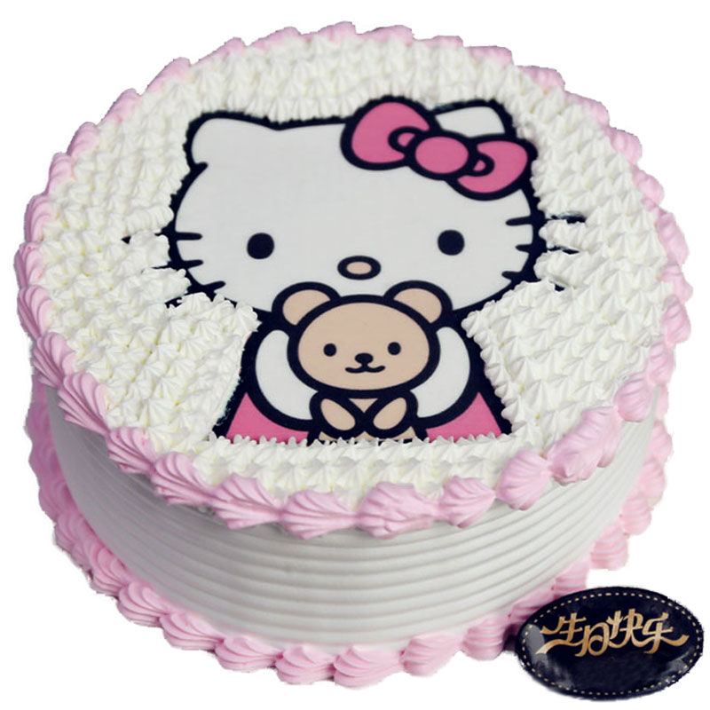 Hello Kitty-圆形蛋糕