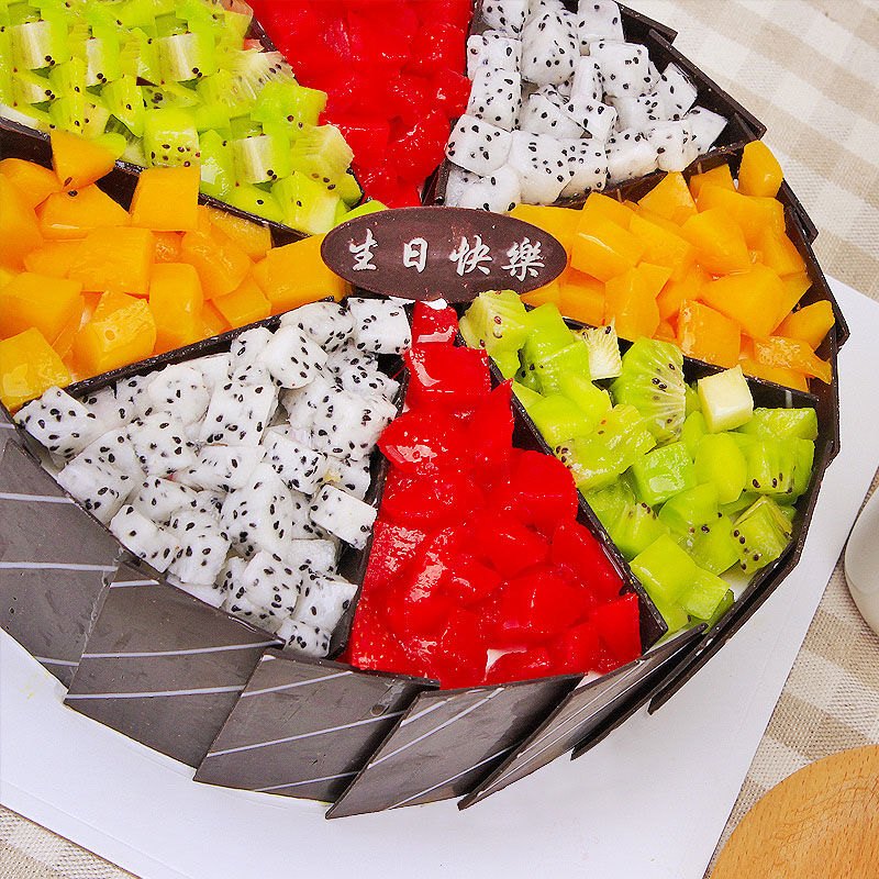 果语甜心-圆形水果蛋糕