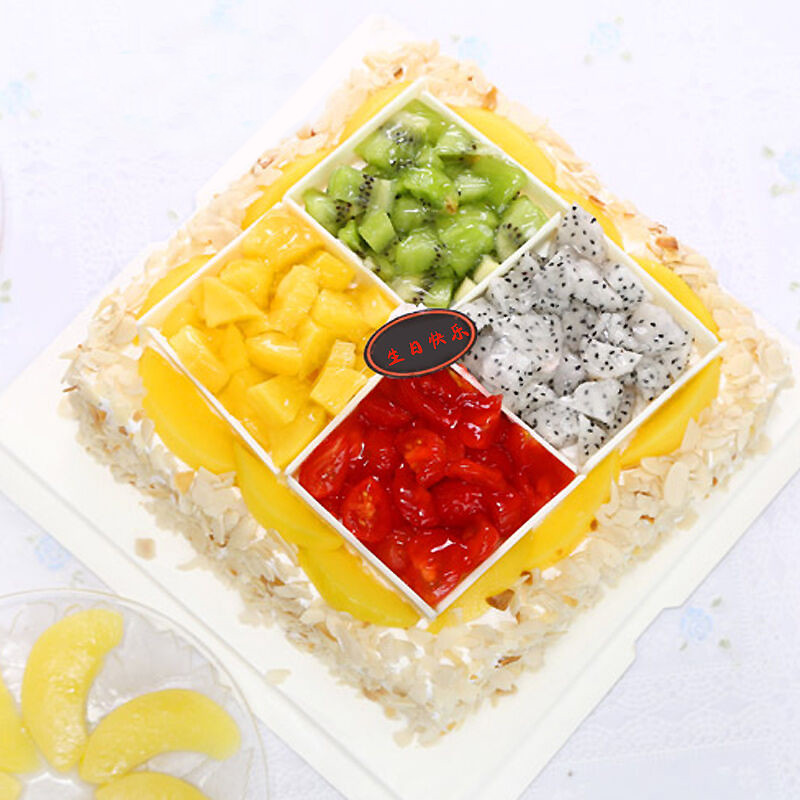 鲜果缤纷-方形水果蛋糕