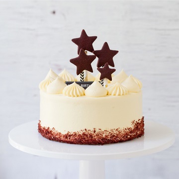 星星主题奶油蛋糕