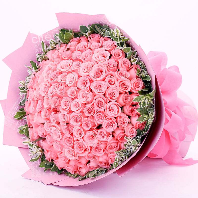 一生*爱-99支精品粉玫瑰