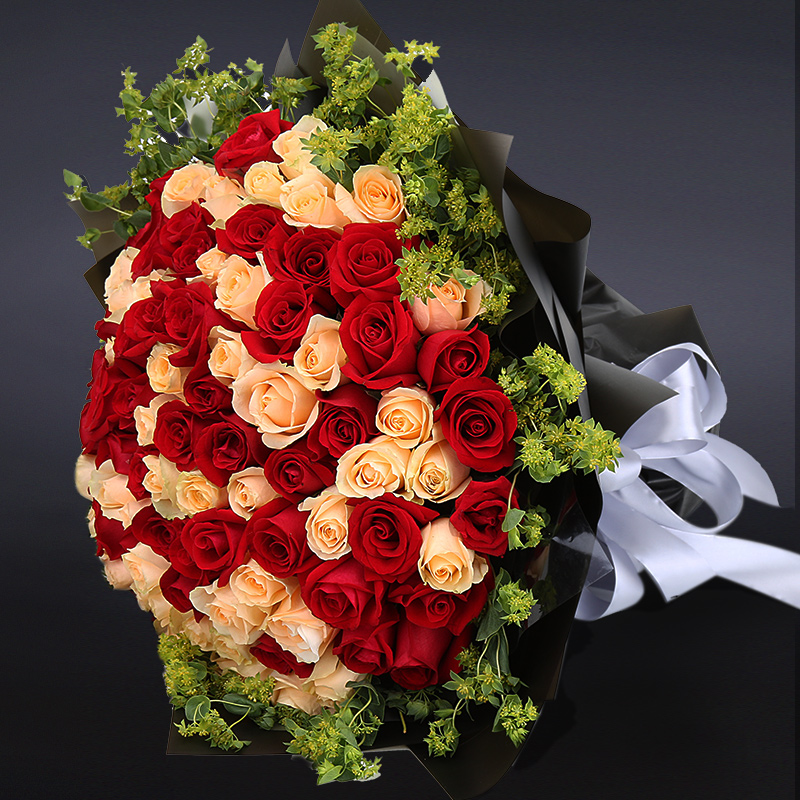 永恒记忆-99支精品混色玫瑰